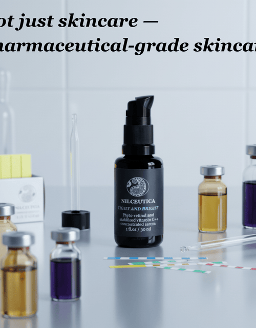 Load image into Gallery viewer, TIGHT AND BRIGHT, an Advanced Gentle Phyto-Retinol and Vitamin C Face Serum, 12 Innovative Technologies, 55% High-Performance Cosmeceuticals
