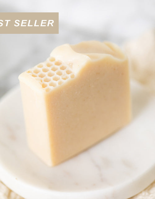 Load image into Gallery viewer, Milk + Honey Fragrance Free Handmade Tallow and Goat Milk Soap Bar

