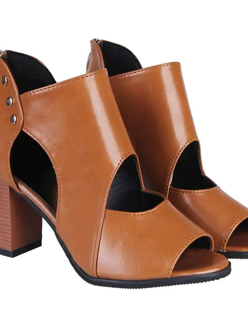 Load image into Gallery viewer, New Fashion Mid-Heel Thick Heel Women's Sandals
