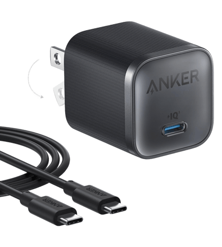 Anker Nano Charger (45W) with USB-C to USB-C Cable