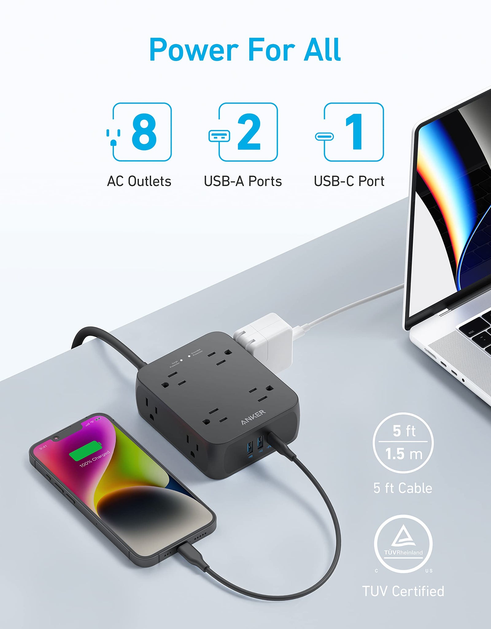 Anker <b>341</b> USB Power Strip