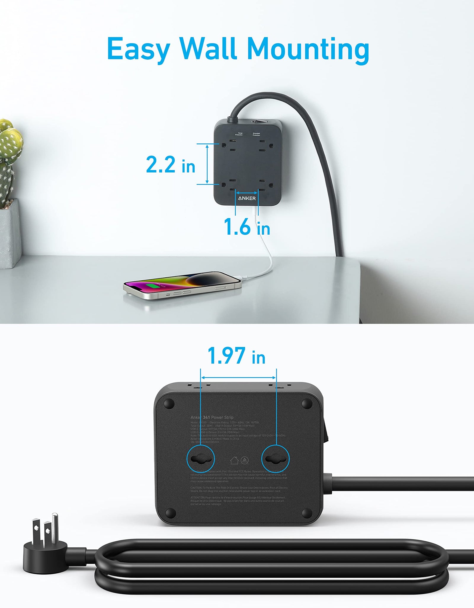 Anker <b>341</b> USB Power Strip