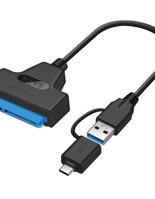 Load image into Gallery viewer, USB 3.0 hard drive cable 2-in-1 easy drive cable computer optical drive 2.5-inch mechanical solid-state drive data cable 20CM

