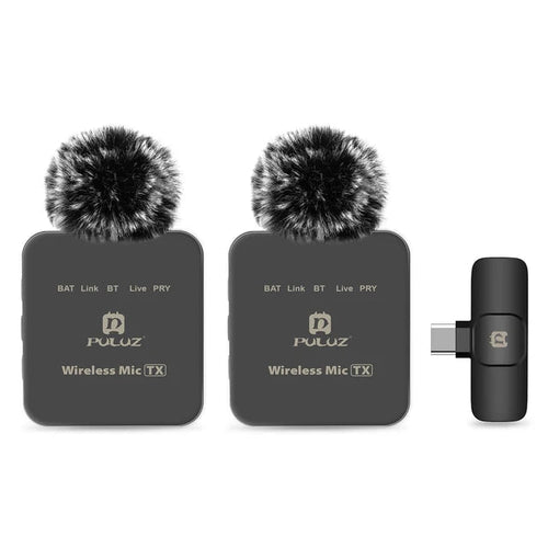 Load image into Gallery viewer, Wireless lavalier microphone mobile phone outdoor live recording noise reduction 1-to-2 wireless microphone
