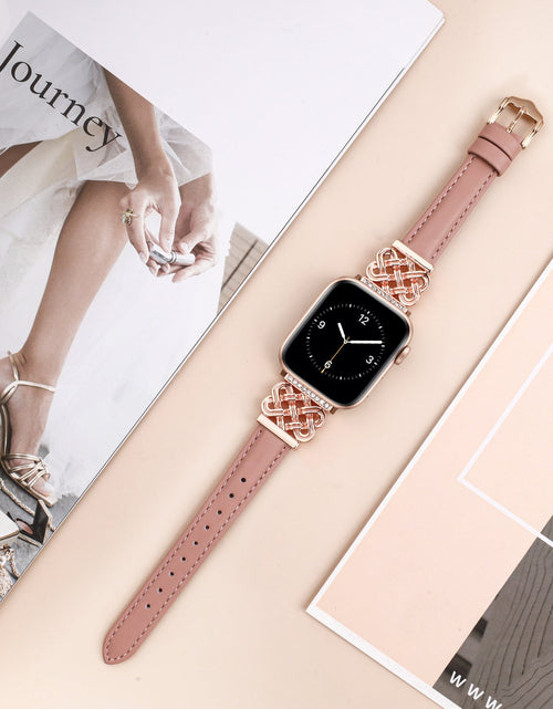 Load image into Gallery viewer, Strap Compatible with Apple Watch Band iWatch S10/SE98765 Metal Ultra-thin Watch Band
