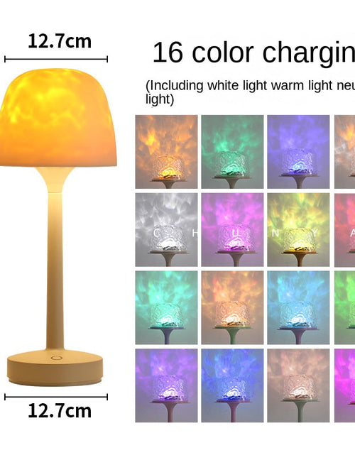 Load image into Gallery viewer, Chunyan High-Base Ripple Atmosphere Table Lamp, Romantic Mood Gift, Projector Remote Control Night Light, Couple Gift
