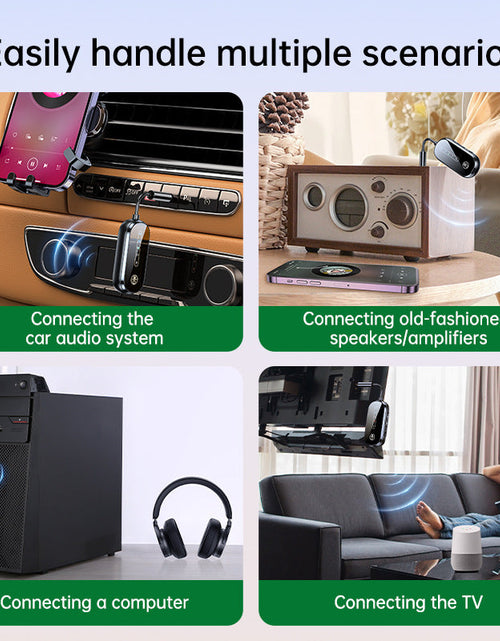 Load image into Gallery viewer, Two to two Bluetooth receiver transmitter 2-in-1 car Bluetooth adapter, airplane, ship, gym
