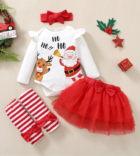 New popular Christmas dress set for girls