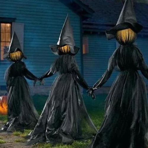 Load image into Gallery viewer, Halloween Light-Up Witches Ghost Halloween Decoration Horror Props Creepy Skeleton For Halloween Decoration Voice Control
