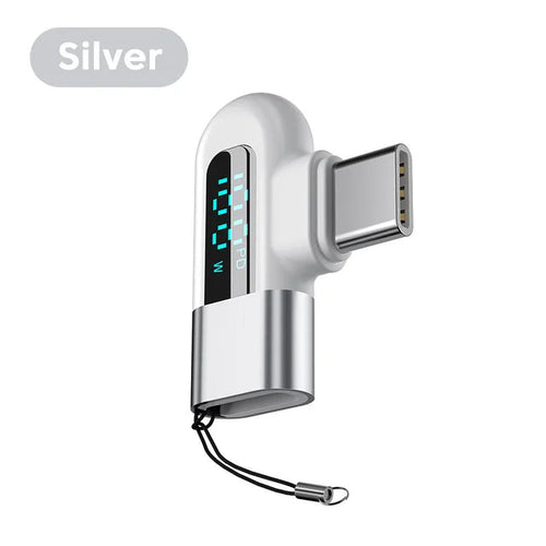 Load image into Gallery viewer, TG adapter 6A intelligent digital display supports 120W fast charging data cable, USB 2.0 port, Type-C adapter
