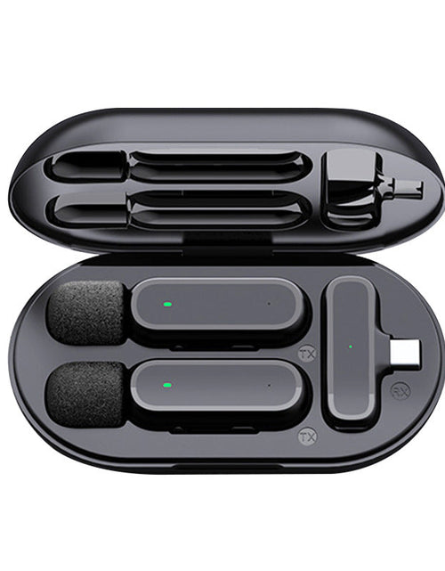 Load image into Gallery viewer, K61 wireless microphone lavalier with charging chamber video capture Tiktok live broadcast noise reduction mini microphone
