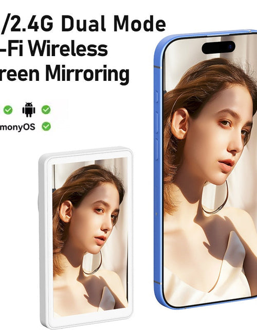 Load image into Gallery viewer, Wireless Screen Mirroring Device for Selfie and Live Streaming with Rear Camera Functionality
