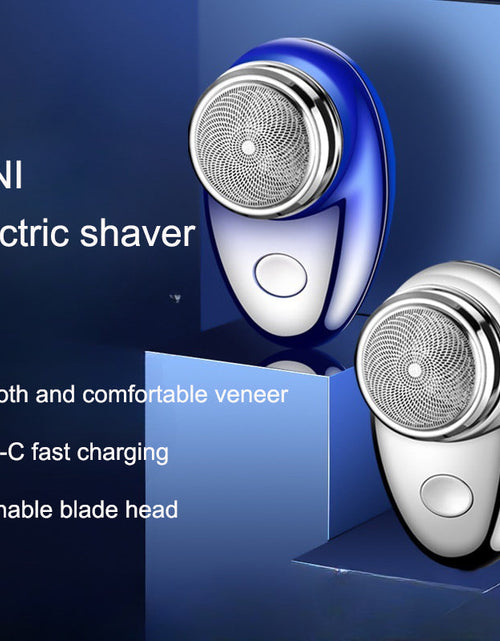 Load image into Gallery viewer, Portable rechargeable shaver small steel cannon mini electric shaver electric travel compact shaver
