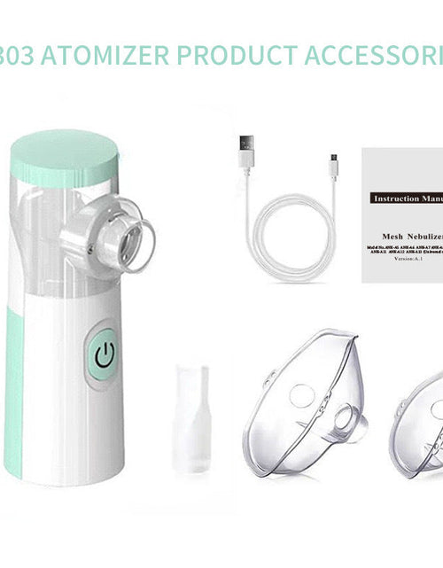 Load image into Gallery viewer, Outdoor Portable Nebulizer Silent Mesh Mini First Aid Kit Handheld Asthma Inhaler Atomizer Kids Adult Saving Emergency Device
