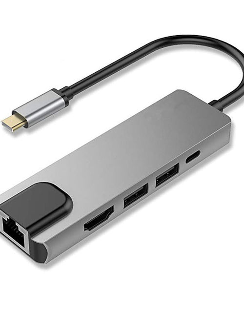 Load image into Gallery viewer, Type C docking station Type-C to HDMI 4K Gigabit Ethernet card 3.0HUB all in one
