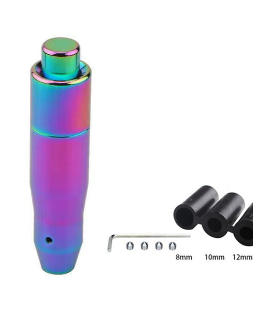 Load image into Gallery viewer, Personalized modification of automotive general metal gear head racing colorful gear lever metal simple wave stick head handbrake

