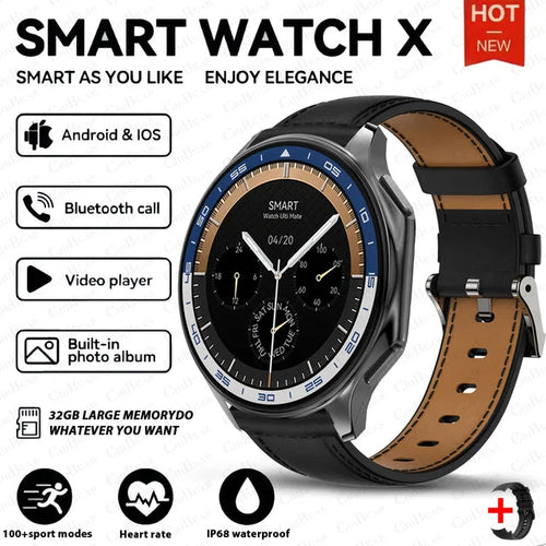 Load image into Gallery viewer, DT Watch X smartwatch with 4G large memory, local music and video playback, waterproof Bluetooth calling, smart phone
