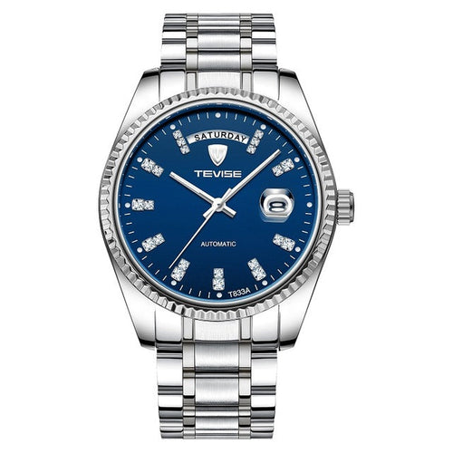 Load image into Gallery viewer, Tevise Men Luxury Golden Automatic Mechanical Watch Men Stainless steel Date Business Wristwatch Relogio Masculino
