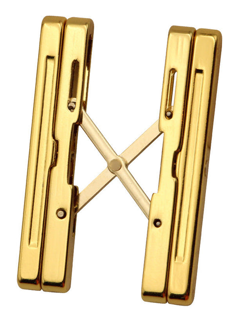 Load image into Gallery viewer, Cigar shelf pure copper gold-plated folding shelf portable cigarette holder simple
