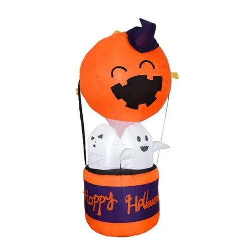 Load image into Gallery viewer, 6FT Halloween Inflatable Pumpkin Ghost Hot Air Balloon Little Devil Pumpkin Ghost Festival Pumpkin Inflatable Mould
