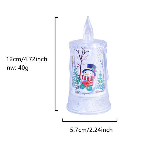 Load image into Gallery viewer, Christmas led electronic candle light Christmas snowman elk decoration luminous night light atmosphere light ornaments
