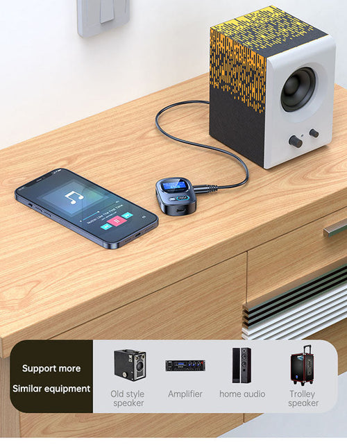 Load image into Gallery viewer, Bluetooth 5.3 adapter T68 Bluetooth audio receiver and transmitter 2-in-1 music receiver Bluetooth transmitter
