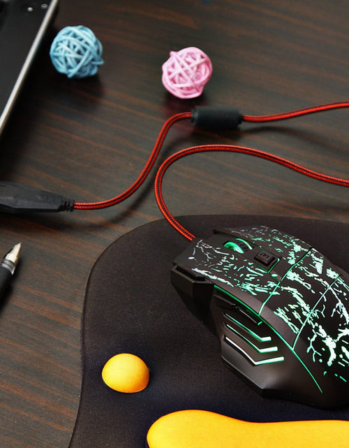Load image into Gallery viewer, HXSJ Flow Crack Gaming Mouse Colorful Luminous MOUSE 7D Gaming Mouse
