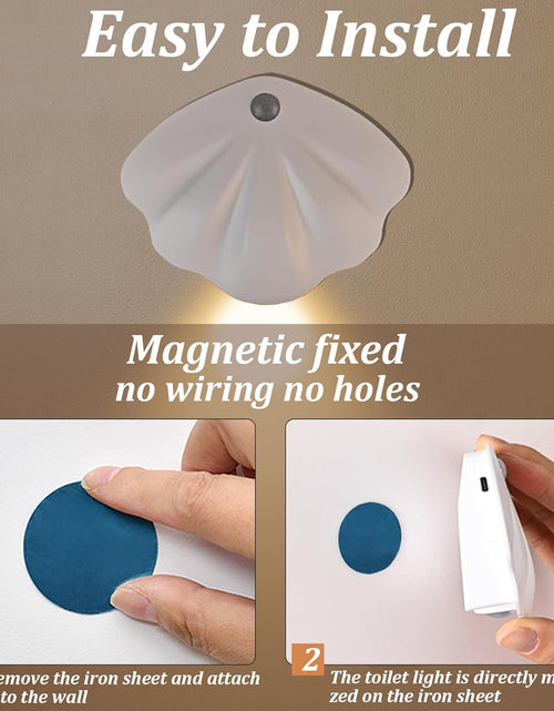 Load image into Gallery viewer, Rechargeable Toilet Light - Toilet Night Light with Motion Sensor for Toilet Stairs Hallway Cabinet
