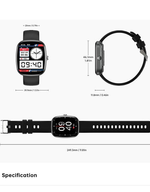 Load image into Gallery viewer, S5 smartwatch IP68 waterproof Bluetooth call sports wristband heart rate and blood oxygen monitoring
