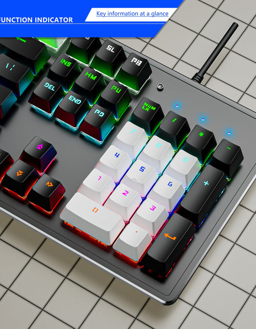 Load image into Gallery viewer, K880 wired mechanical keyboard customized hot swappable office computer 104 key e-sports game
