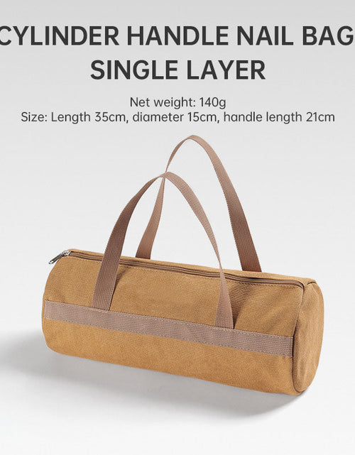 Load image into Gallery viewer, Outdoor Camping Accessories Storage Bag Tent Wind Rope Nail Tool Storage Bag Camping Portable Nail Bag Cylinder Bag
