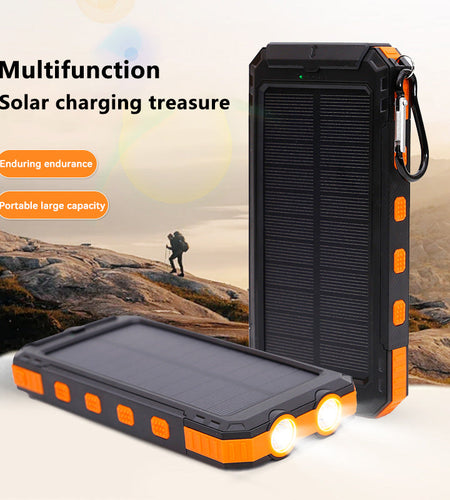 Ultra thin solar power bank 20000mAh with compass three proof solar power bank