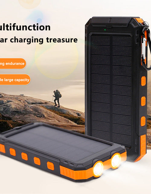 Load image into Gallery viewer, Ultra thin solar power bank 20000mAh with compass three proof solar power bank
