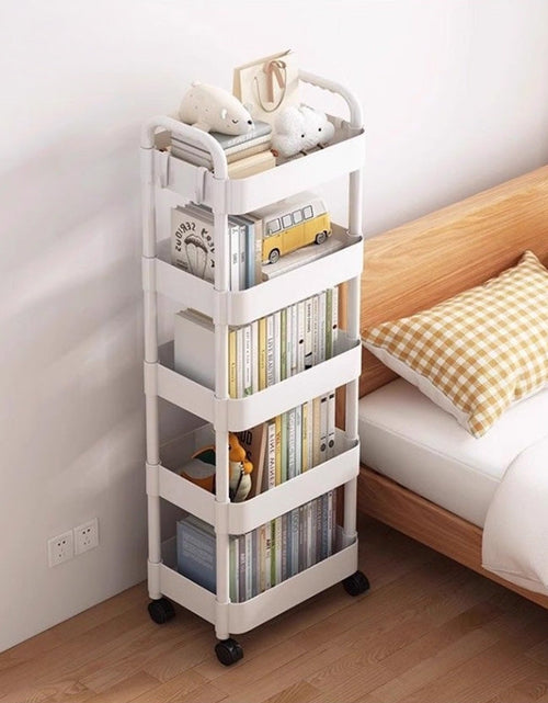 Load image into Gallery viewer, Multi-Layer Wheeled Utility Cart (for home, kitchen, bathroom storage: snacks, books)
