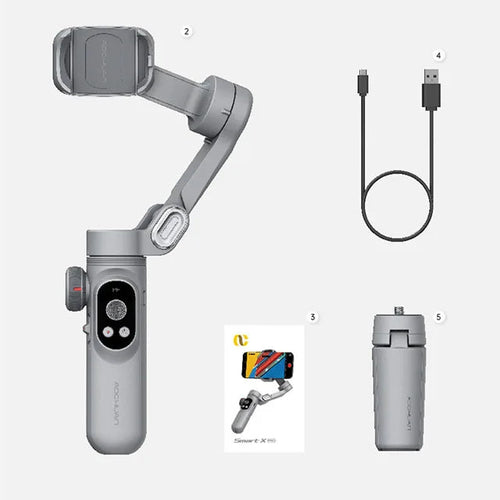 Load image into Gallery viewer, XPro mobile phone three-axis anti shake stabilizer Tiktok short video VLOG shooting handheld PTZ live broadcast support
