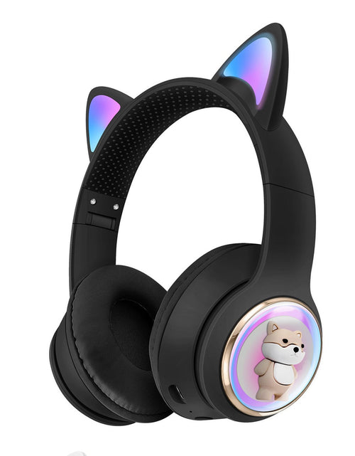 Load image into Gallery viewer, AKZ-51 Earphones Space Cabin Cute Cartoon Pet Bluetooth Headwear Large Battery Earphones Foldable Earphones
