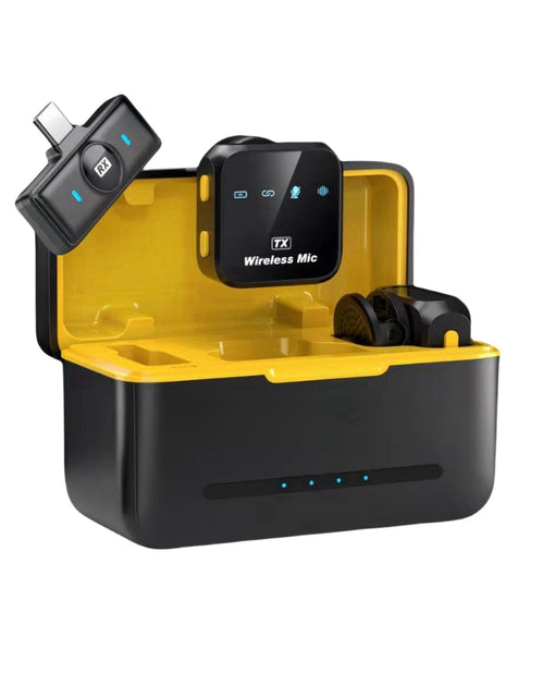 Load image into Gallery viewer, One to two wireless lavalier microphone intelligent noise reduction receiver microphone clip wireless microphone
