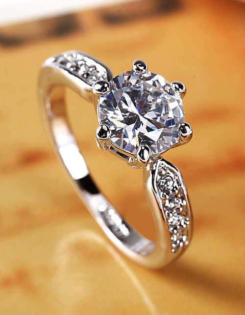 Load image into Gallery viewer, Elegant and luxurious wedding ring, women's Korean version of the living mouth ring
