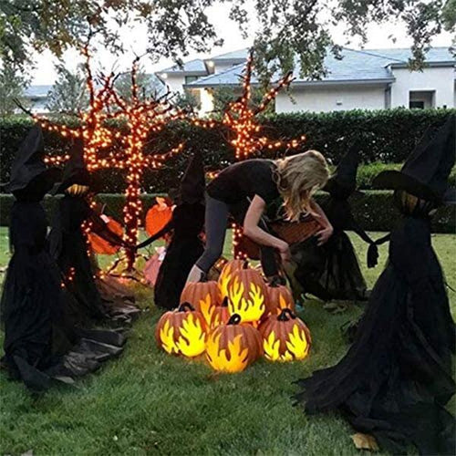 Load image into Gallery viewer, Halloween Light-Up Witches Ghost Halloween Decoration Horror Props Creepy Skeleton For Halloween Decoration Voice Control
