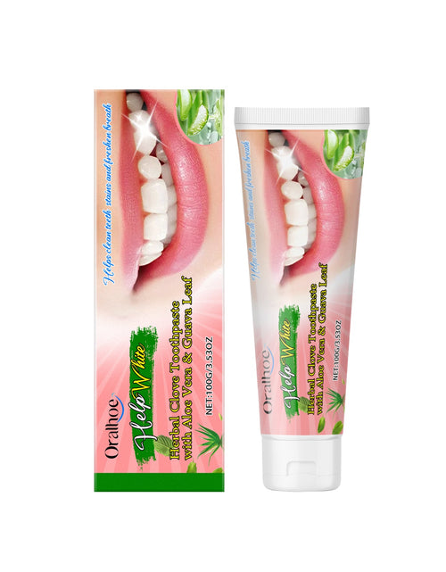 Load image into Gallery viewer, Oralhoe Brightening Fresh Breath Toothpaste Cleaning Care Teeth Brightening Remove Stains Oral Care Herbal Toothpaste
