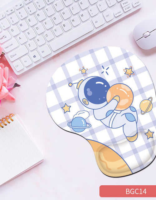 Load image into Gallery viewer, Silicone wrist mouse pad female comfortable computer soft non-slip hand rest pad thick non-slip wrist rest cute game pad
