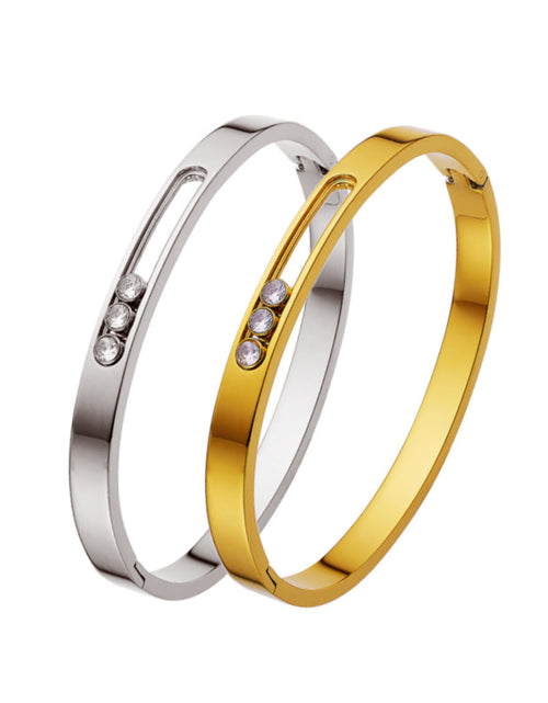 Load image into Gallery viewer, European and American titanium steel buckle women's bracelet INS style fashionable versatile bracelet
