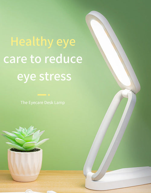 Load image into Gallery viewer, Folding USB Rechargeable Eye Protection Desk Lamp Led Study Touch Student Children Desk Reading Bedside Lamp
