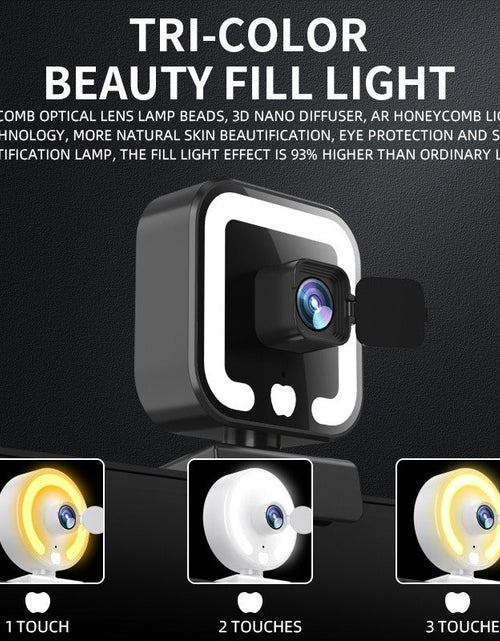 Load image into Gallery viewer, 4k beauty autofocus 1080p computer camera high-definition network USB live streaming webcam2k

