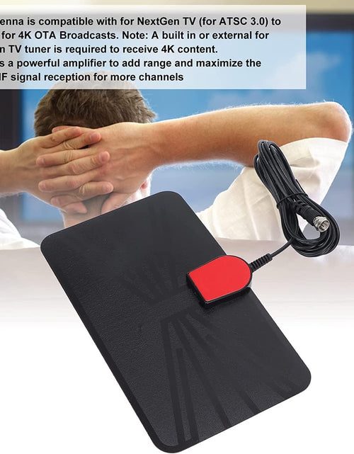 Load image into Gallery viewer, Digital Indoor TV ANTENNA-1080P 4K HDTV Antenna 100 Miles / 160km Receiving Range UHF 470-862MHz
