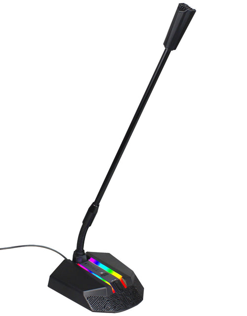Load image into Gallery viewer, New desktop RGB luminous condenser microphone live broadcast shouting microphone gaming microphone
