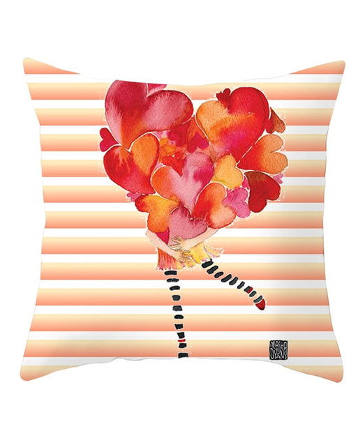 Load image into Gallery viewer, Black White Heart Cushion Cover Arrow I Love You Letters Happy Valentine Pillow Covers Gifts for Couples Valentine's Decoration
