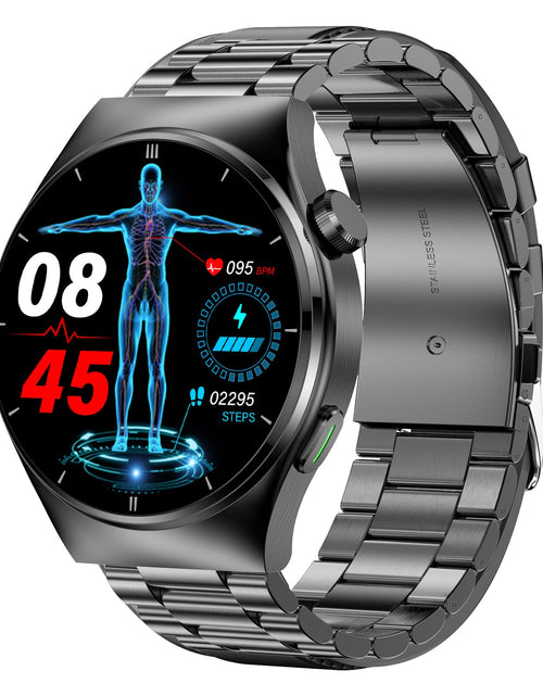 Load image into Gallery viewer, F320 laser therapy Bluetooth call uric acid lipids watch non invasive blood sugar heart rate body temperature smart watch
