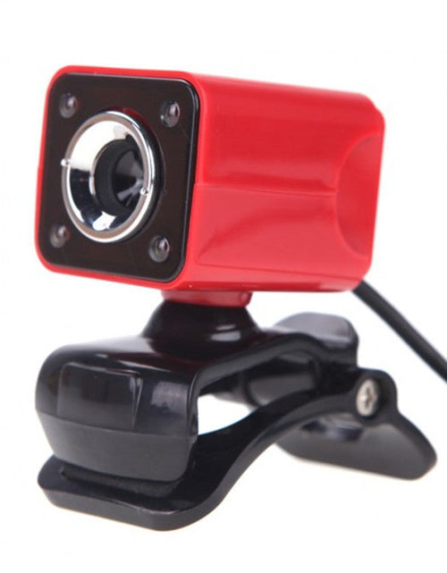 Load image into Gallery viewer, High definition night vision computer camera with built-in 10 meter sound-absorbing microphone and 4LED free switch
