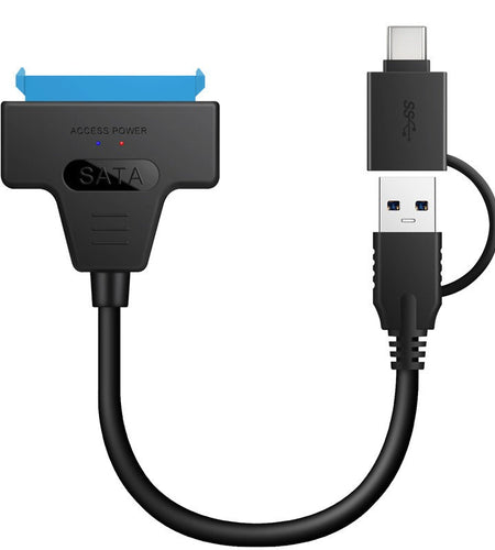USB 3.0 USB C to SATA Easy Drive Cable Hard Disk Adapter Cable 2-in-1 Easy Drive Cable 50CM